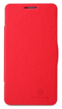 Кожаный чехол (книжка) Nillkin Fresh Series для Lenovo P780 (Красный) - ITMag