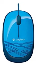 Logitech M105 Corded Optical Mouse (Blue)