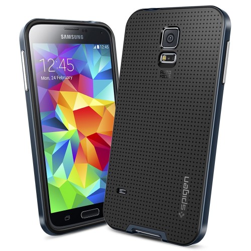 Чехол SGP Neo Hybrid Series для Samsung G900 Galaxy S5 (Серый / Metal slate) - ITMag
