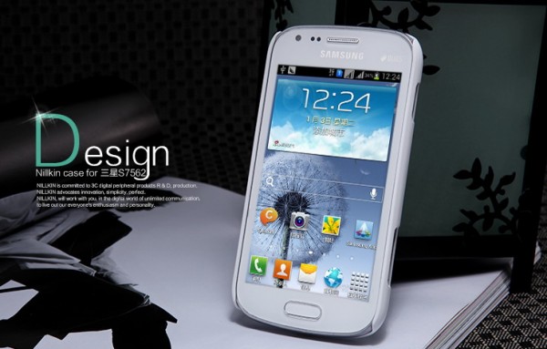 Чехол Nillkin Matte для Samsung S7562 Galaxy S Duos (+пленка) (Белый) - ITMag
