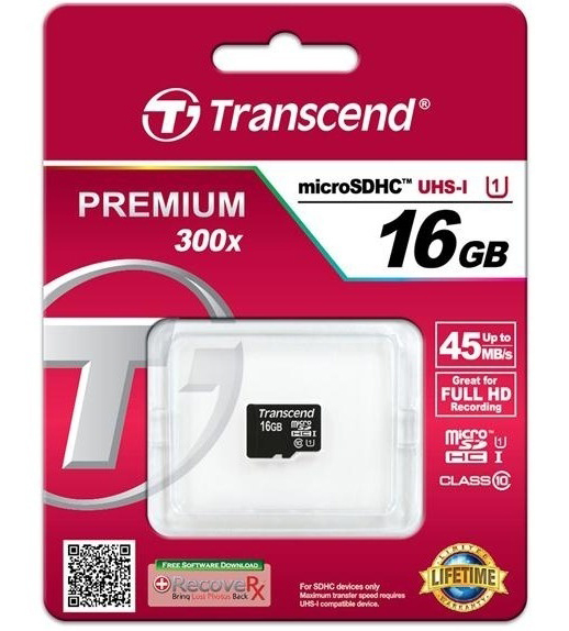 карта памяти Transcend 16 GB microSDHC UHS-I Premium TS16GUSDCU1 - ITMag