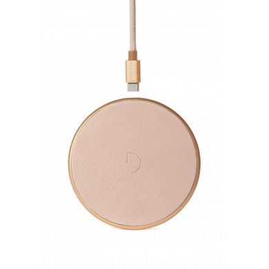 Зарядное устройство Decoded Wireless Fast Charger Leather Pad 10W Gold Metal/Rose (D9WC2GDRE) - ITMag