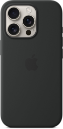 Apple iPhone 16 Pro Max Silicone Case with MagSafe - Black (MYYT3) Copy