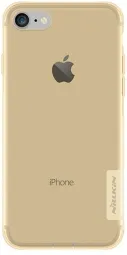 TPU чехол Nillkin Nature Series для Apple iPhone 7 (4.7") (Золотой (прозрачный))