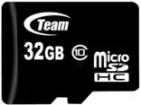 карта памяти TEAM 32 GB microSDHC Class 10 TUSDH32GCL1002
