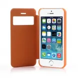 Ультратонкий чехол EGGO с окошком для iPhone 5/5S Orange
