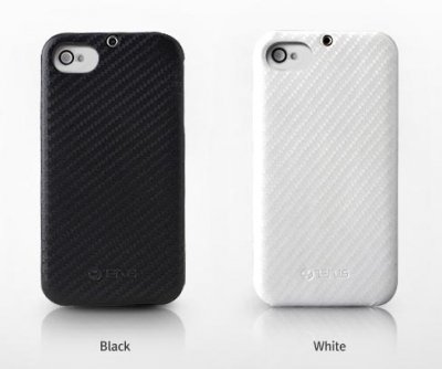 Накладка Zenus Carbon для Apple iPhone 4 (Белый) - ITMag