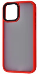 TOTU Shadow Matte Metal Buttons (PC+TPU) iPhone 12/12 Pro (red)