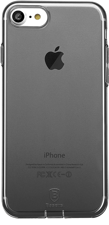 Чехол Baseus Simple Series Case (With-Pluggy) For iPhone7 Transparent Black (ARAPIPH7-A01) - ITMag