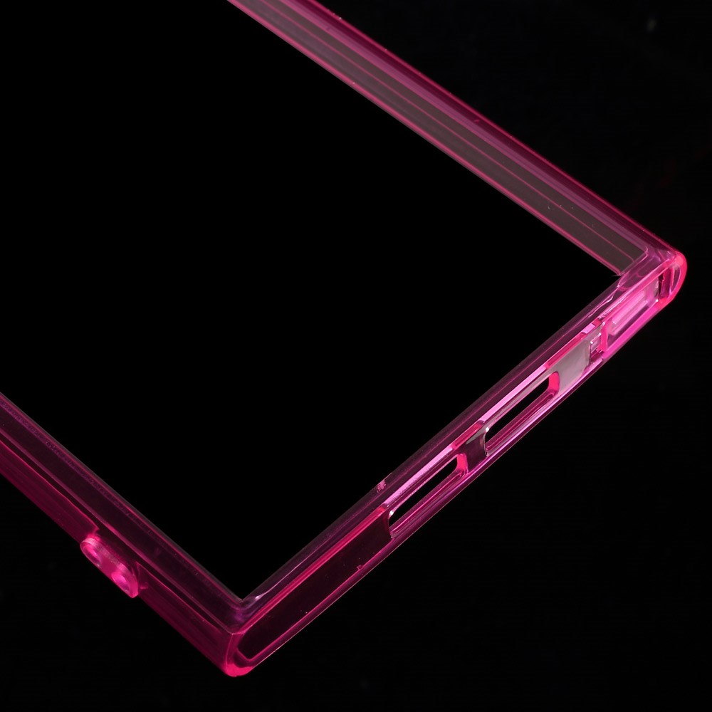 Пластиковая накладка EGGO для Xiaomi MI-3 (Прозрачная/Розовая) - ITMag