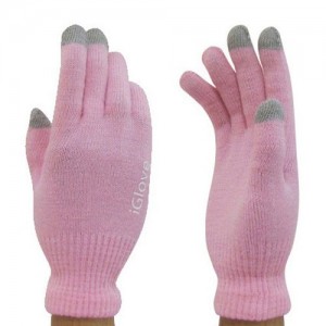 Перчатки для емкостных экранов Glove розовые - ITMag
