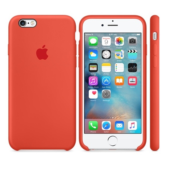 Apple iPhone 6s Silicone Case - Orange MKY62 - ITMag