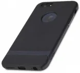 TPU+PC чехол Rock Royce Series для Apple iPhone 6 Plus/6S Plus (5.5") (Черный / синий)