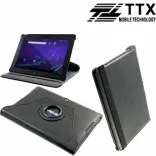 Кожаный чехол-книжка TTX (360 градусов) для Asus MeMO Pad Smart 10 ME301T/302KL (Черный)