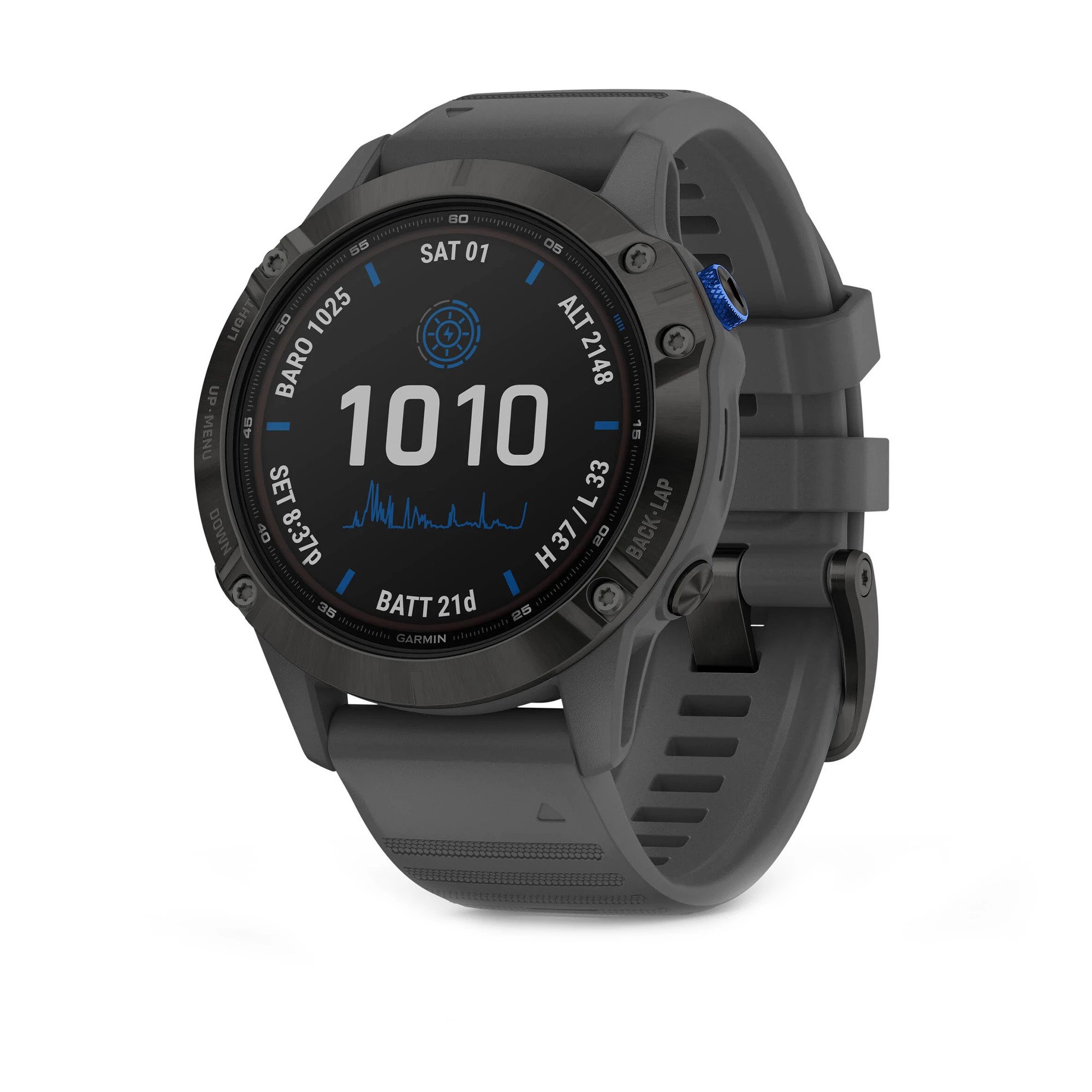 

Garmin Fenix 6 Pro Solar Edition Black With Gray Band (010-02410-11/10)