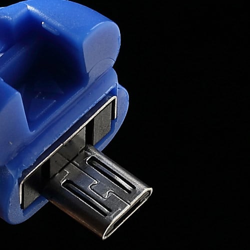 OTG-переходник EGGO microUSB-USB Синий - ITMag
