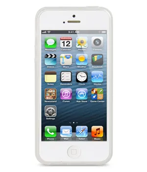 TPU чехол Melkco Poly FRAME для Apple iPhone 5/5S  (Бесцветный (матовый) - ITMag