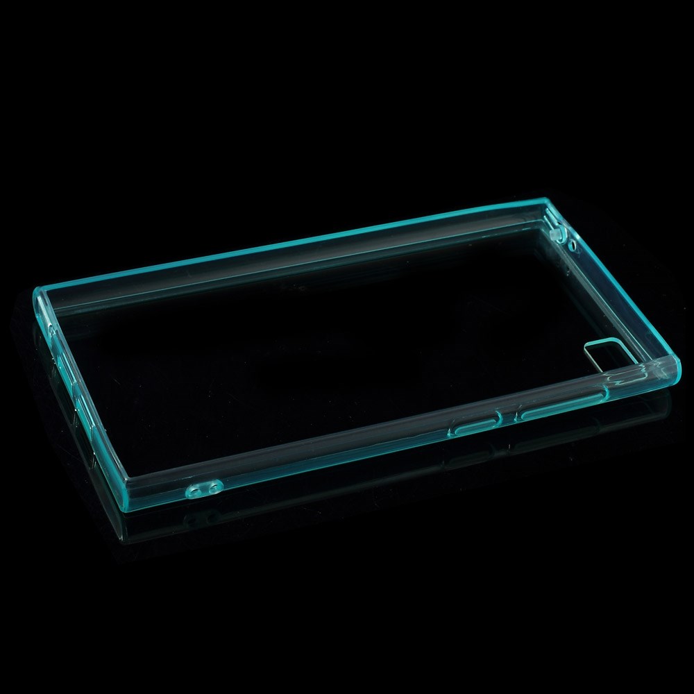 Пластиковая накладка EGGO для Xiaomi MI-3 (Прозрачная/Голубая) - ITMag