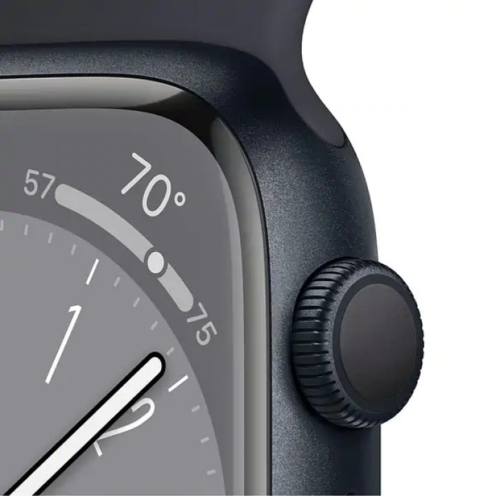 Apple Watch Series 8 GPS 45mm Midnight Aluminum Case w. Midnight Sport Band S/M (MNUJ3) - ITMag