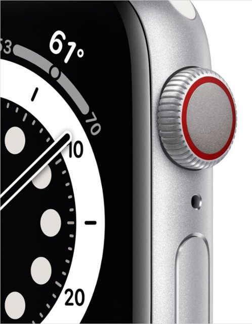Apple Watch Series 6 GPS 40mm Silver Aluminum Case w. White Sport B. (MG283) - ITMag