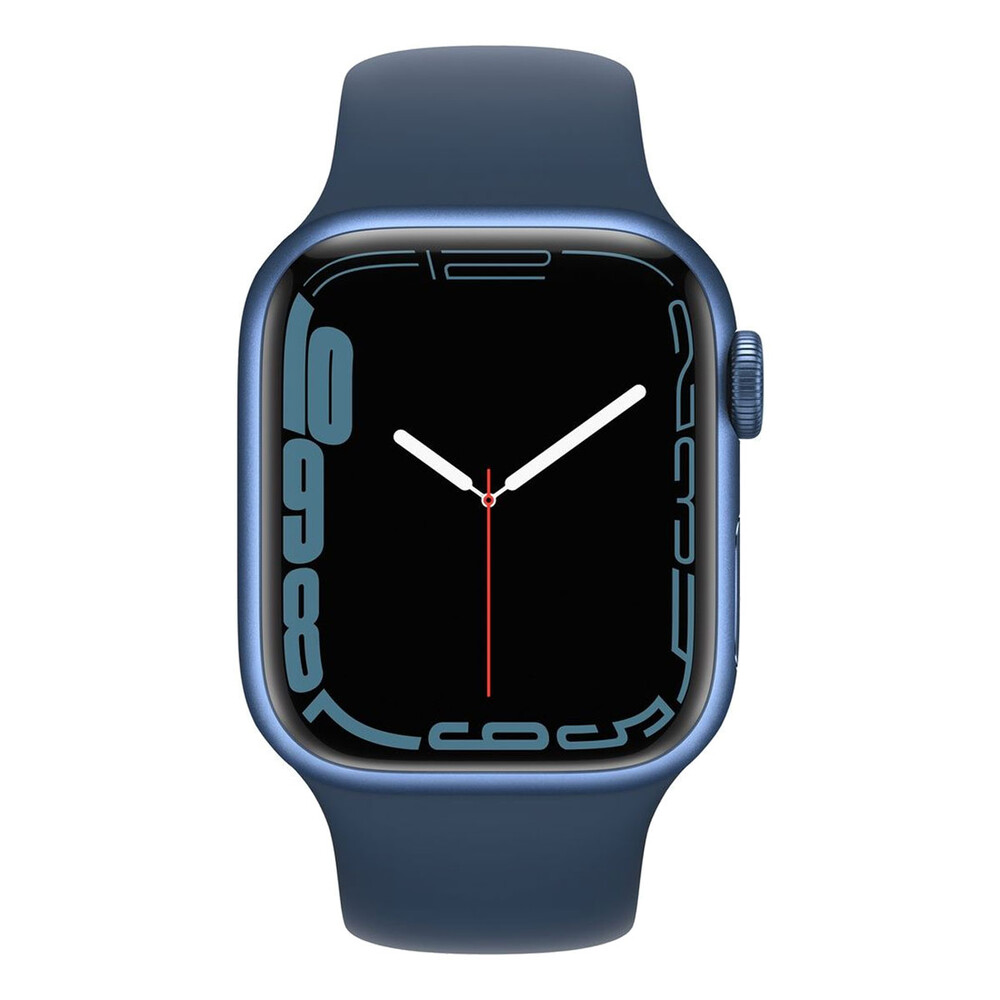 Apple Watch Series 7 GPS 41mm Blue Aluminum Case With Blue Sport Band (MKN13) - ITMag