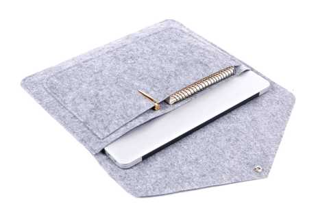 Серый чехол-конверт для Macbook Air 13,3 и Pro 13,3 (GM07) - ITMag