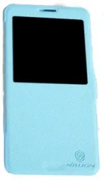 Кожаный чехол (книжка) Nillkin Fresh Series для Samsung N9000/N9002 Galaxy Note 3 (Голубой)