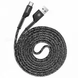 Кабель Baseus USB Cable to USB-C Confidant Anti-break 1m Black (CATZJ-A01)