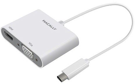 Адаптер Macally USB-C to VGA + HDMI 4K (UCVH4K) - ITMag