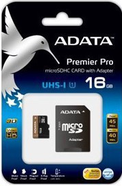 карта памяти A-DATA 16 GB microSDHC class 10  UHS1 + SD Adapter SDC10/16GB - ITMag