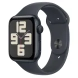 Apple Watch SE 2 GPS 44mm Midnight Aluminium Case w. Midnight Sport Band - S/M (MXEJ3)