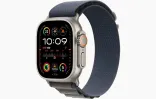 Apple Watch Ultra 2 GPS + Cellular 49mm Titanium Case with Blue Alpine Loop - Medium (MREP3)