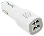 Автомобильное зарядное устройство Remax USBx2 2.1A/1A White