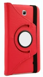 Кожаный чехол-книжка TTX (360 градусов) для Samsung Galaxy Tab 4 7.0 (Красный)