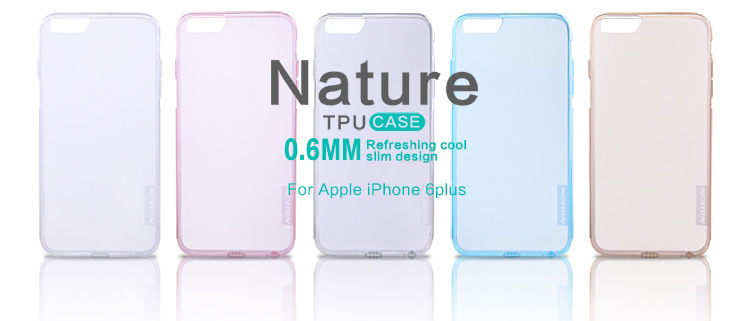 TPU чехол Nillkin Nature Series для Apple iPhone 6 Plus/6S Plus (5.5") Голубой (прозрачный) - ITMag