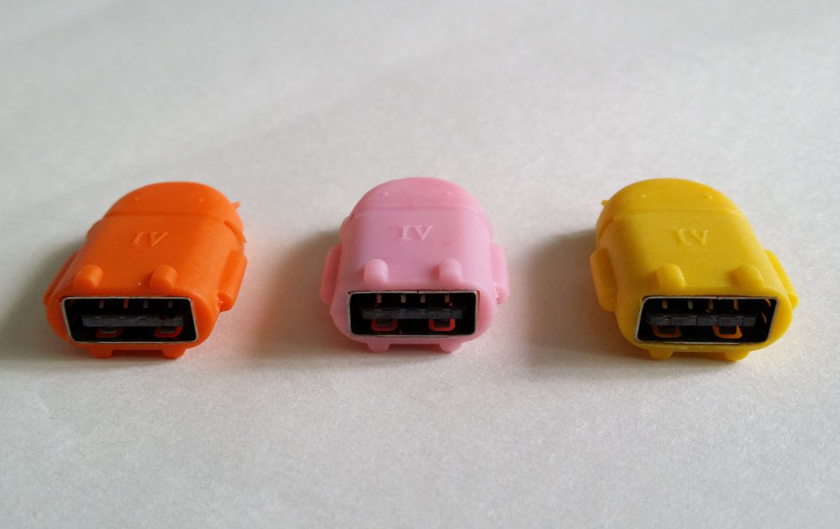 OTG-переходник EGGO microUSB-USB Розовый - ITMag