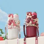 Детская Бутылка Для Воды Xiaomi Youpin Lotso Strawberry Bear Drinking Childrens Thermal Cup (6922111442057)