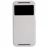 Кожаный чехол (книжка) Nillkin Fresh Series для HTC New One 2 / M8 (Белый)