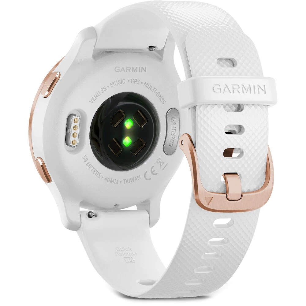 Garmin Venu 2S Rose Gold Bezel with White Case and Silicone Band (010-02429-13) (010-02429-03) - ITMag