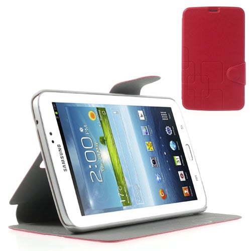Чехол EGGO Geometric для Samsung Galaxy Tab 3 7.0 T210/T211 Red - ITMag