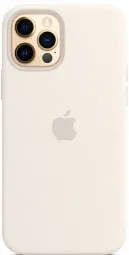 Apple iPhone 12 Pro Max Silicone Case with MagSafe - White (MHLE3) Copy