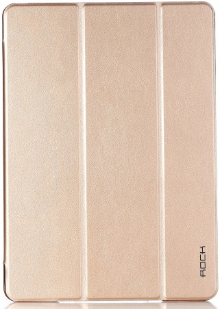 Кожаный чехол (книжка) Rock Uni Series для Apple iPad Air 2 (Золотой / Gold) - ITMag