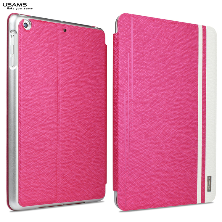 Чехол USAMS Jazz Series for iPad Air Smart Slim Leather Stand Cover Rose - ITMag