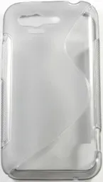 Чехол TPU  Duotone для HTC One V (Серый (матово/прозрачный)