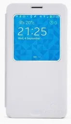 Кожаный чехол (книжка) Nillkin для Samsung N9000/N9002 Galaxy Note 3 (+ пленка) (Белый)