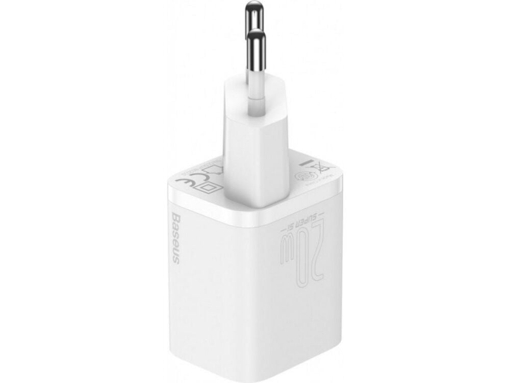 СЗУ Baseus Super Silicone PD Charger 20W Type-C White (CCSUP-B02) - ITMag