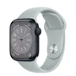 Apple Watch Series 8 GPS 41mm Midnight Aluminum Case w. Succulent Sport Band M/L (MNPC3+MP743)