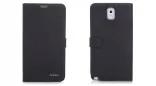 Кожаный чехол Nuoku Grace (книжка) для Samsung N9000 Galaxy Note 3 (+ пленка) (Черный)