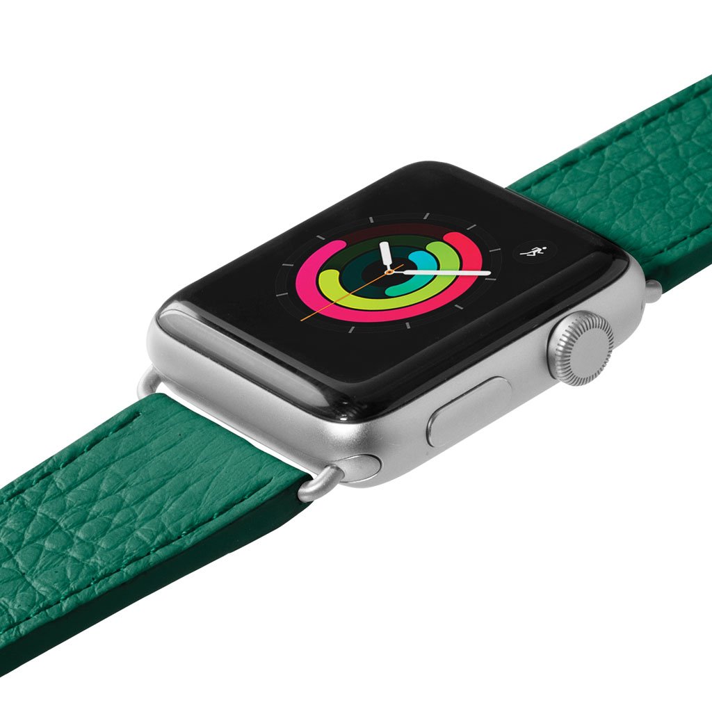 Кожаный ремешок для Apple Watch 42/44 mm LAUT MILANO Emerald (LAUT_AWL_ML_GN) - ITMag