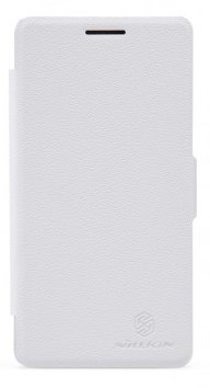 Кожаный чехол (книжка) Nillkin Fresh Series для Lenovo K3 (Белый) - ITMag